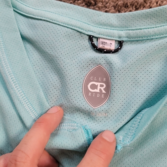 Club Ride Angel Blue Short Sleeve Cycling Jersey Size Medium - Picture 4 of 9
